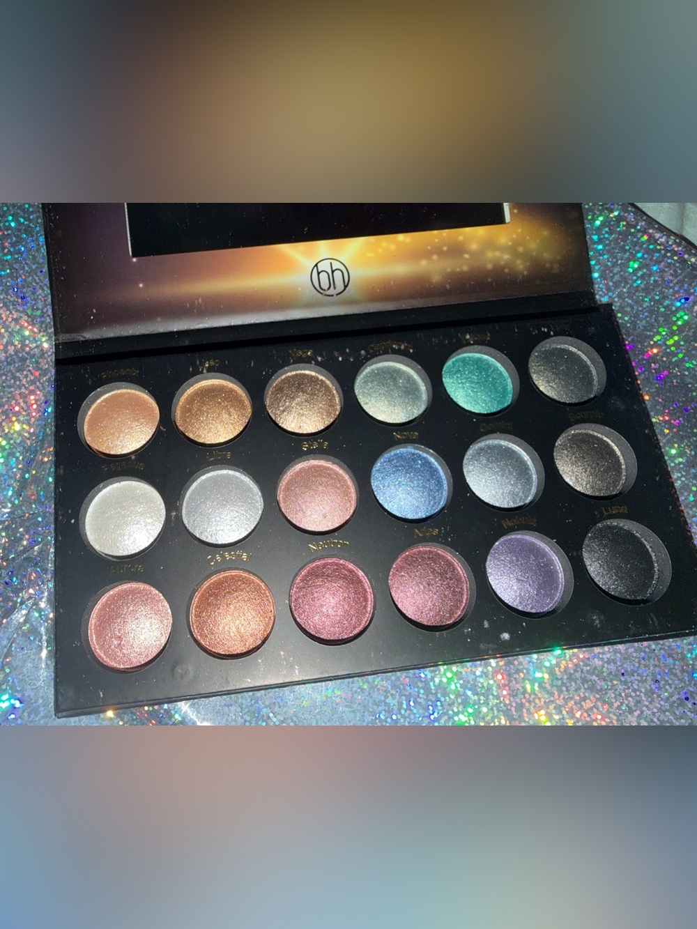 NEW BH Cosmetics 18 Shimmer Eyeshadow Palette - Multicolor HARD TO FIND